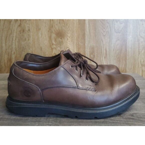 Timberland Montgomery Bay Brown Leather Oxford Shoes Men Sz 11 Waterproof - Picture 1 of 12